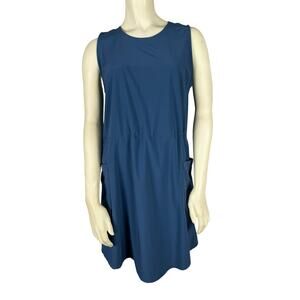 Helly Hanson blue casual utility dress medium M Athleisure